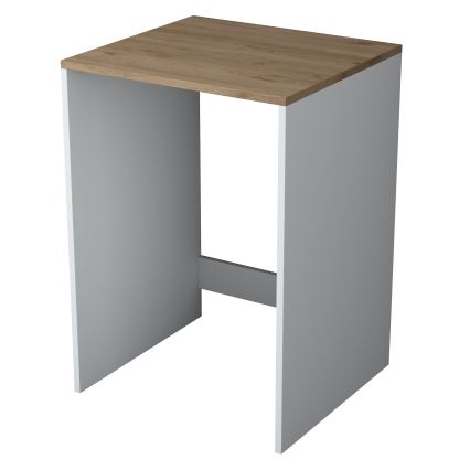 Skåp för tvättmaskin RANI 65x91,8 cm vit/brun