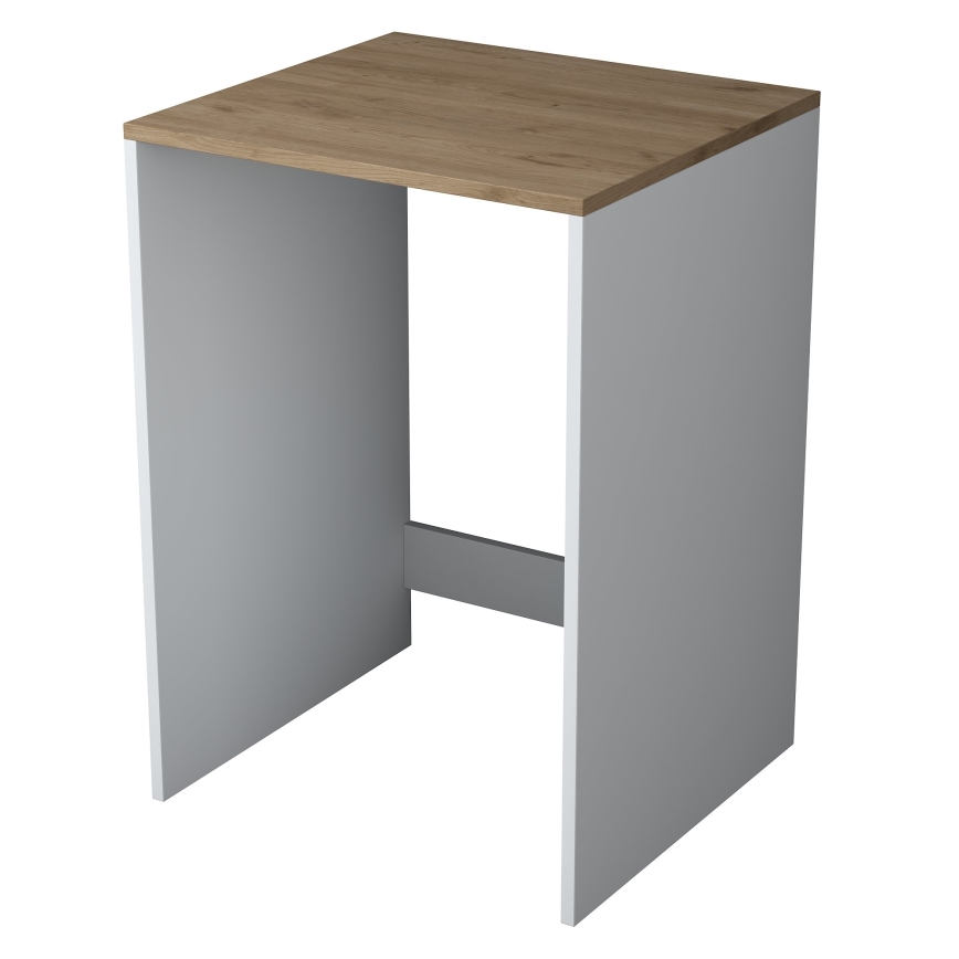 Skåp för tvättmaskin RANI 65x91,8 cm vit/brun