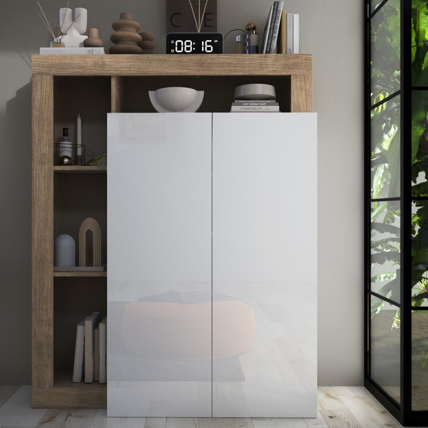 Skåp LENOR vit/ljus ek