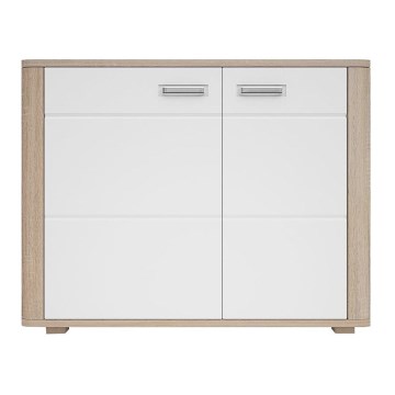 Skåp MOLDIS 85,5x107 cm brun/vit
