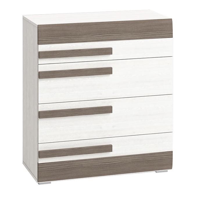 Skåp SARPA 96x86 cm vit/brun