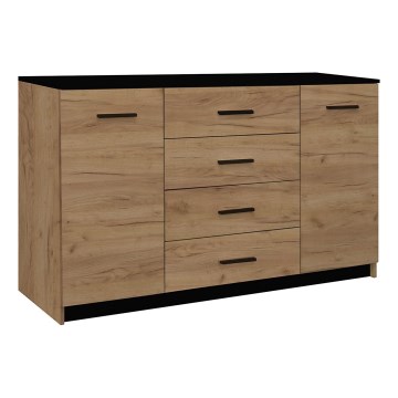 Skåp TAYLER ek craft/svart