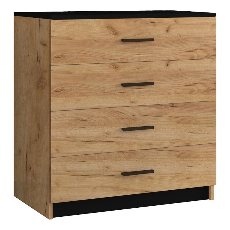 Skåp TIMON ek craft/svart