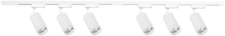 Skenspotlight i skensystemet PIPE 6xGU10/10W/230V, vit