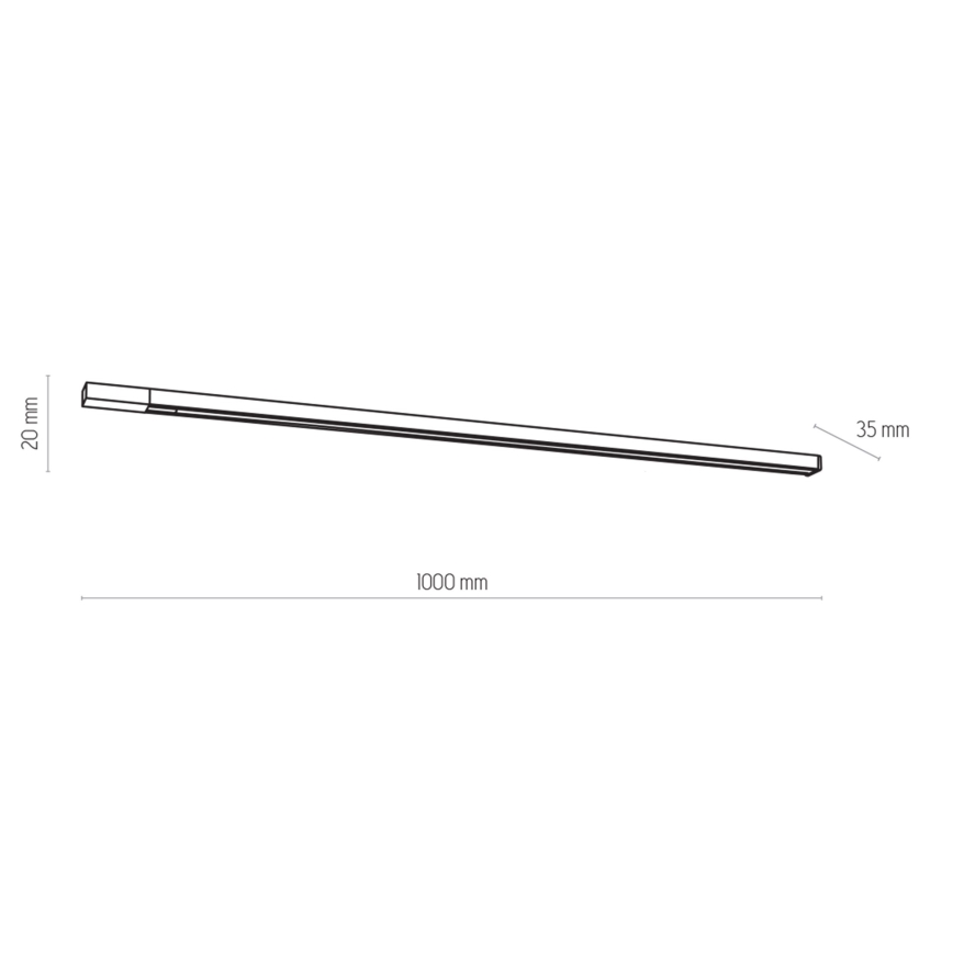Skensystem 1-fas TRACER 1 m svart