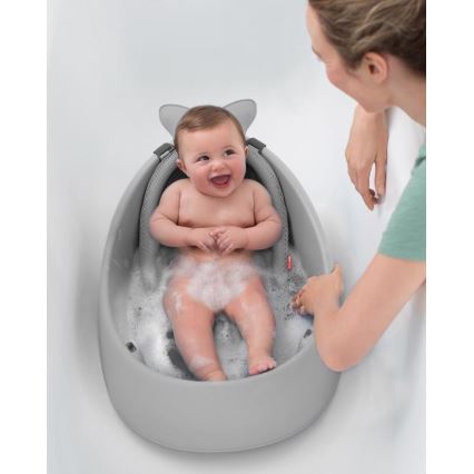 Skip Hop - Barnbalja med ergonomisk dyna MOBY 3 grå