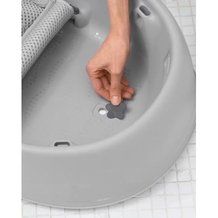 Skip Hop - Barnbalja med ergonomisk dyna MOBY 3 grå