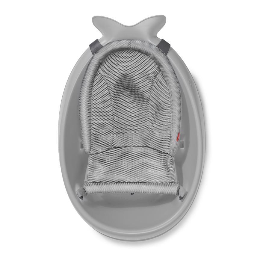 Skip Hop - Barnbalja med ergonomisk dyna MOBY 3 grå