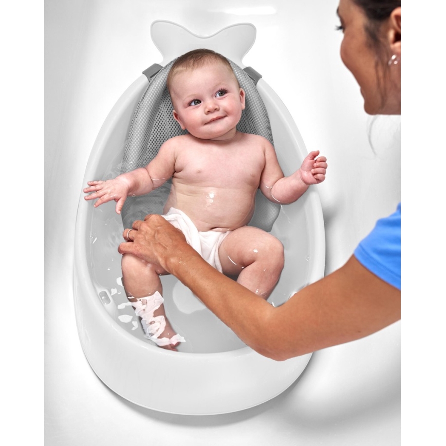 Skip Hop - Barnbalja med ergonomisk dyna MOBY 3 vit
