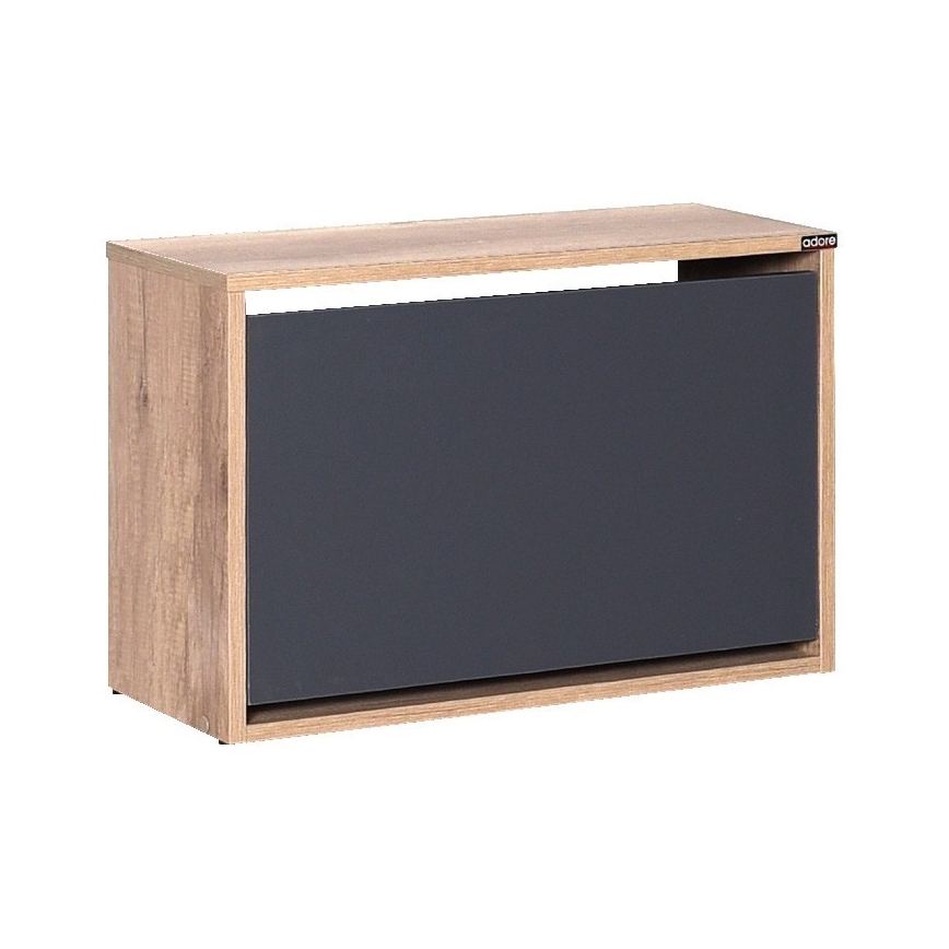 Skoskåp 42x60 cm brun/antracit