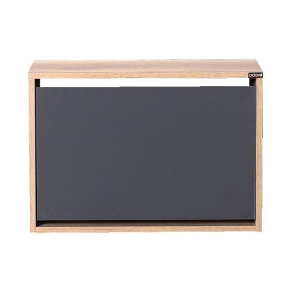 Skoskåp 42x60 cm brun/antracit