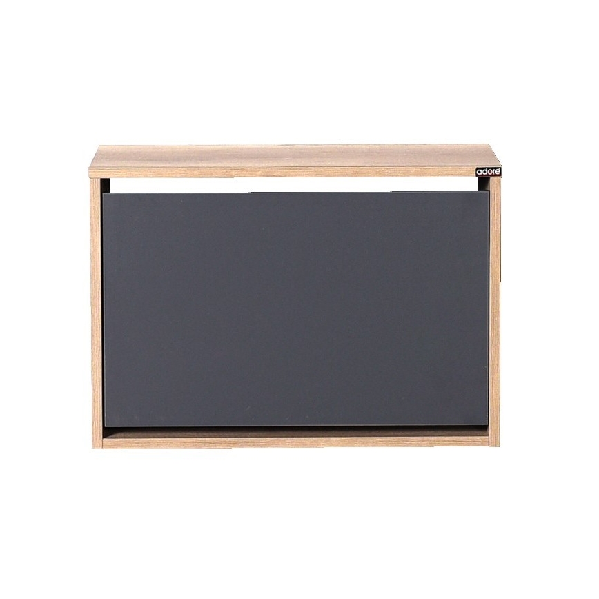 Skoskåp 42x60 cm brun/antracit