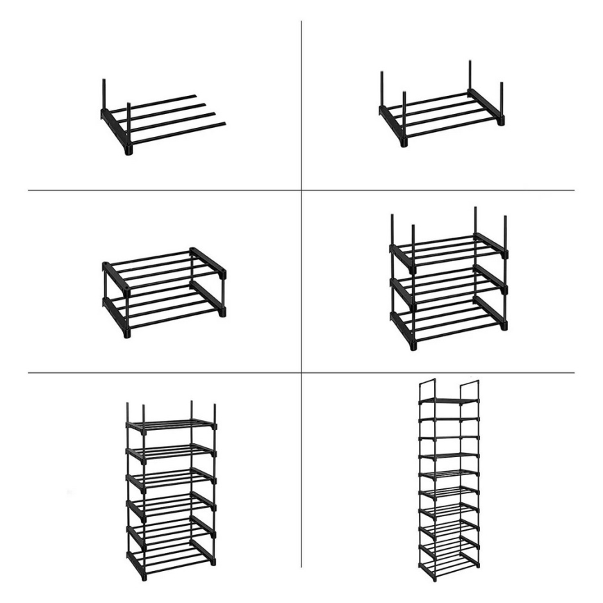 Skoskåp ALVORO svart