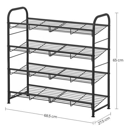 Skoskåp ALVORO svart