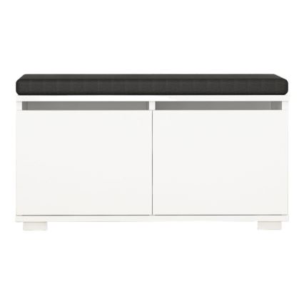 Skoskåp DRAGO 42x80 cm vit/svart