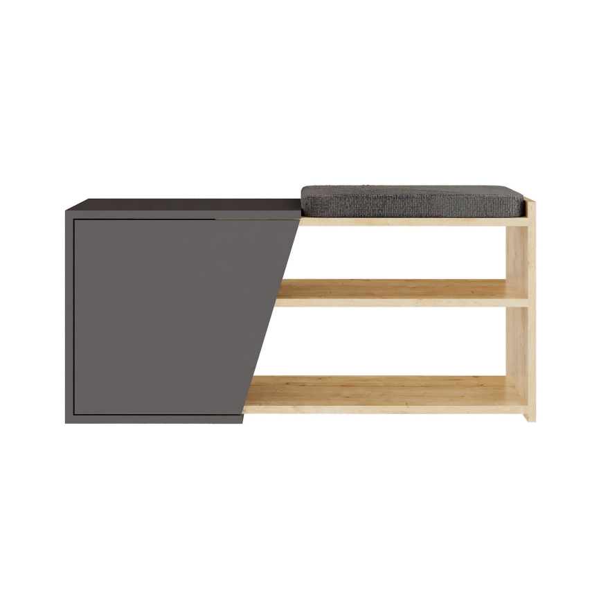 Skoskåp FIONA 37x104 cm brun/antracit