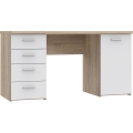 Skrivbord ARENO vit/sonoma ek