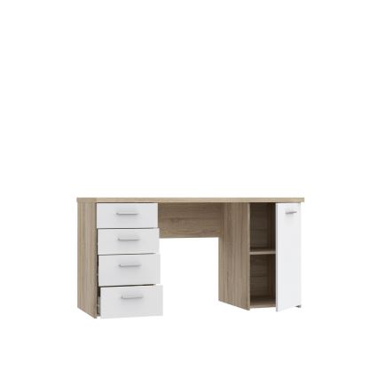 Skrivbord ARENO vit/sonoma ek