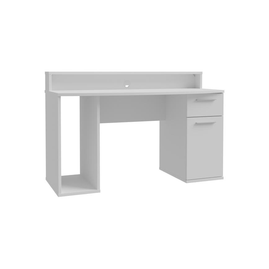 Skrivbord IVAR med integrerad LED-belysning, vit