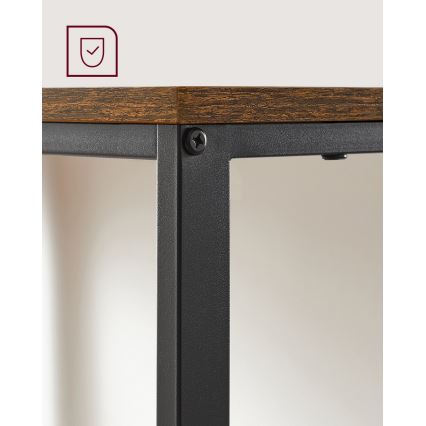 Skrivbord SOLEA brunt/svart