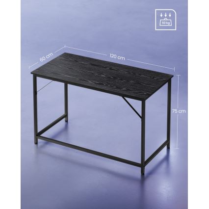 Skrivbordet SOLEA i svart