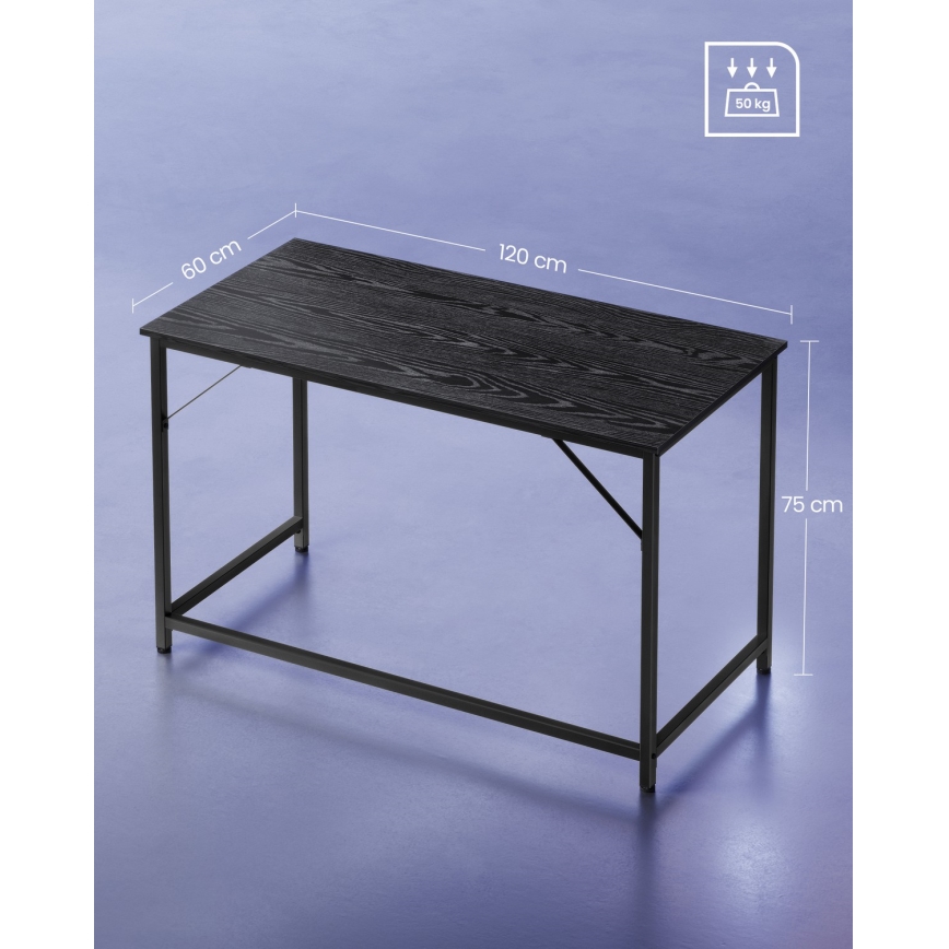 Skrivbordet SOLEA i svart