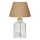 Skrivbordslampa AYD 1xE27/40W/230V brun/transparent