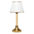 Skrivbordslampa AYD 1xE27/40W/230V vit/guld