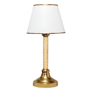 Skrivbordslampa AYD 1xE27/40W/230V vit/guld