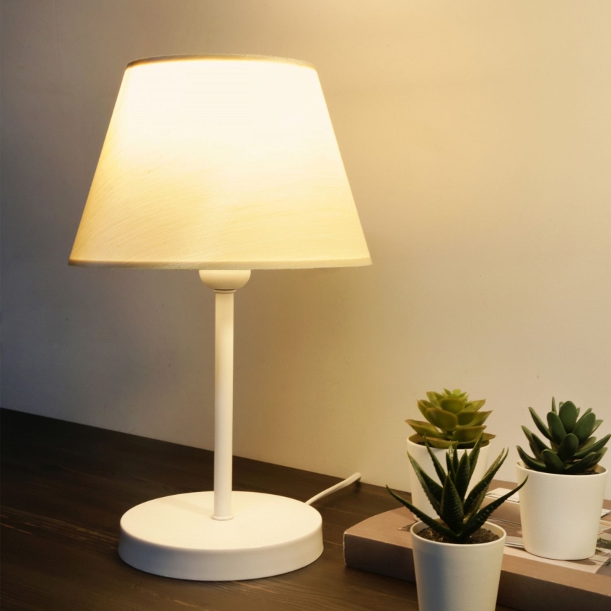 Skrivbordslampa AYD 1xE27/40W/230V vit