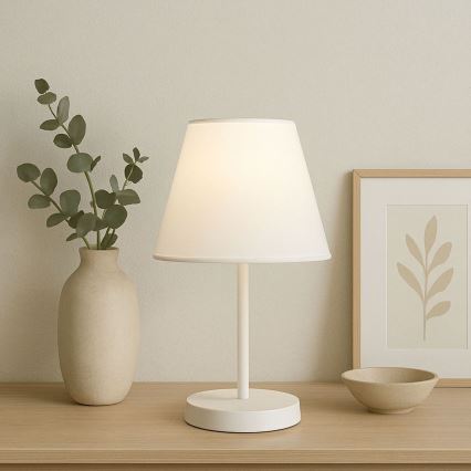 Skrivbordslampa AYD 1xE27/40W/230V vit