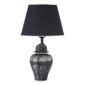 Skrivbordslampa RAMZES 1xE27/40W/230V svart/silver