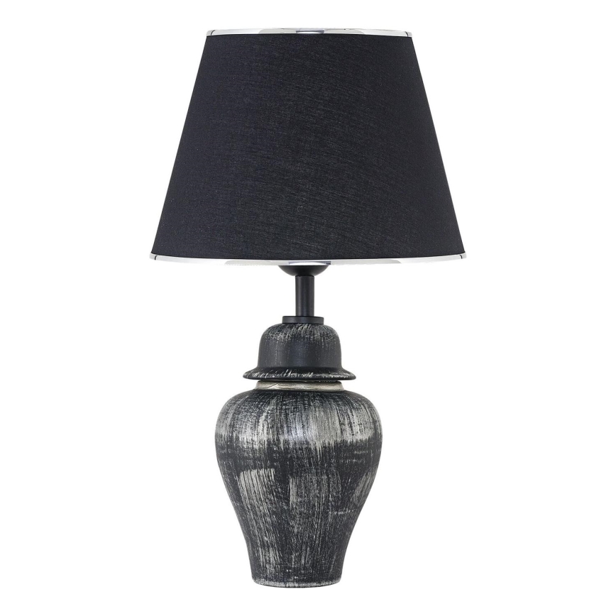 Skrivbordslampa RAMZES 1xE27/40W/230V svart/silver