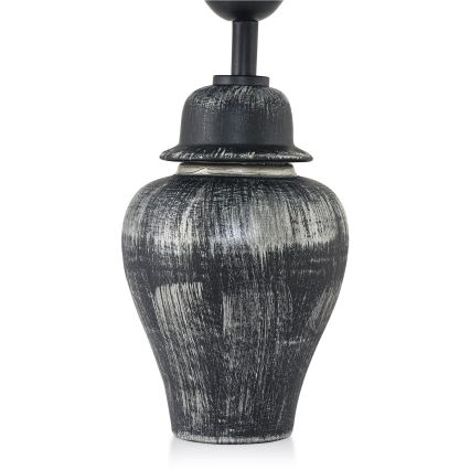 Skrivbordslampa RAMZES 1xE27/40W/230V svart/silver