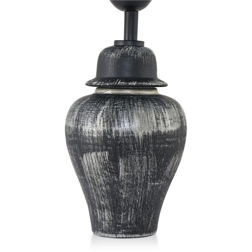 Skrivbordslampa RAMZES 1xE27/40W/230V svart/silver