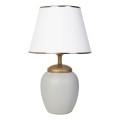 Skrivbordslampa RAMZES 1xE27/40W/230V vit/grå