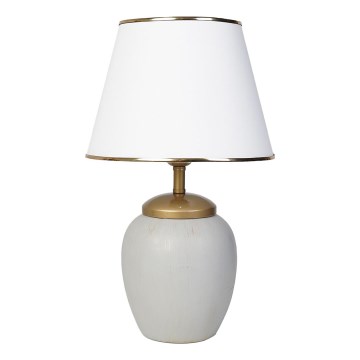 Skrivbordslampa RAMZES 1xE27/40W/230V vit/grå