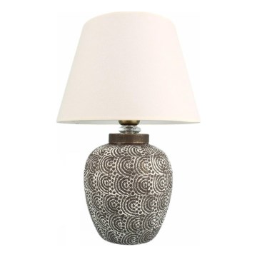 Skrivbordslampa RAMZES 1xE27/40W/230V vit/grå