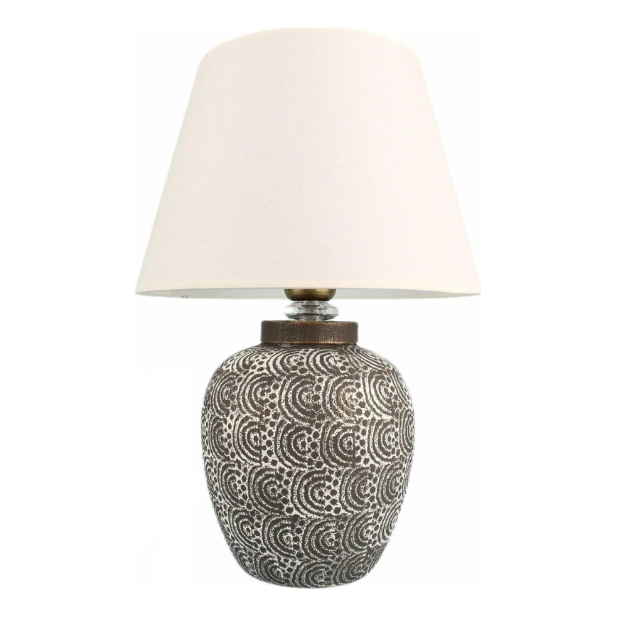 Skrivbordslampa RAMZES 1xE27/40W/230V vit/grå