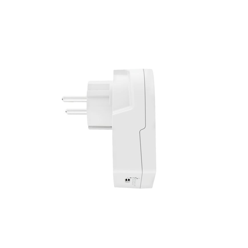 Reseadapter Europe USB C20PD för utländska besökare i Tjeckien, USB‑C 20W, typ E/F