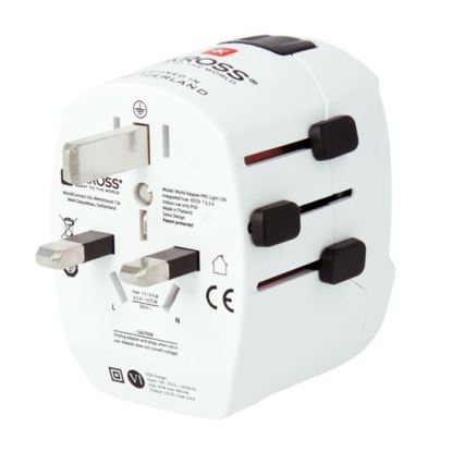 Reseadapter PRO Light USB AC45PD - World, UK+USA+AUS/CN USB A+C 45W