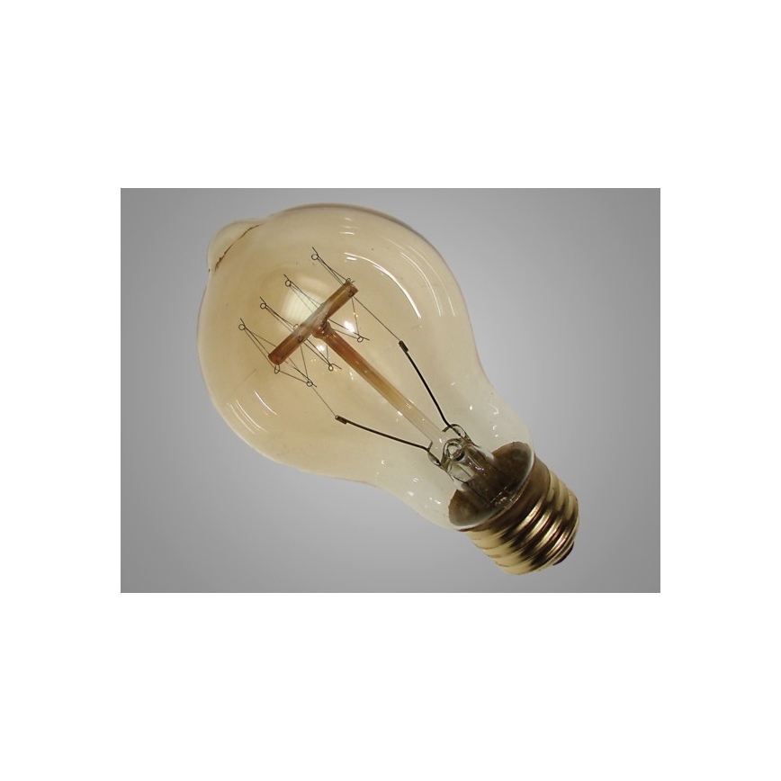 Slitstark dekorativ ljusreglerad glödlampa SCROBB A19 E27/60W/230V 2200K
