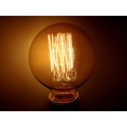 Slitstark dekorativ ljusreglerad glödlampa SEGOD G80 E27/40W/230V 3000K