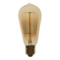 Slitstark dekorativ ljusreglerad glödlampa SELEBY ST58 E27/60W/230V 2200K