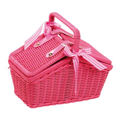 Small Foot - Picknickkorg med servis rosa