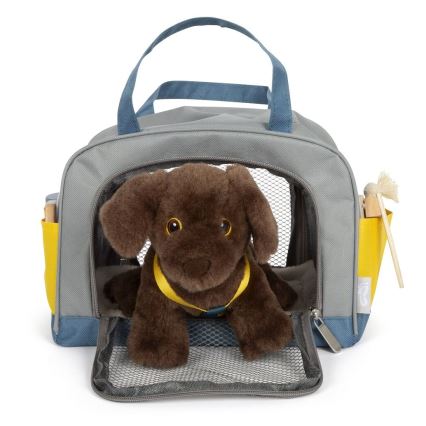 Small Foot - Plysch hund med vårdpaket