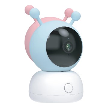 Smart babymonitor med rörelsesensor 2K 5V Wi-Fi, rosa/blå