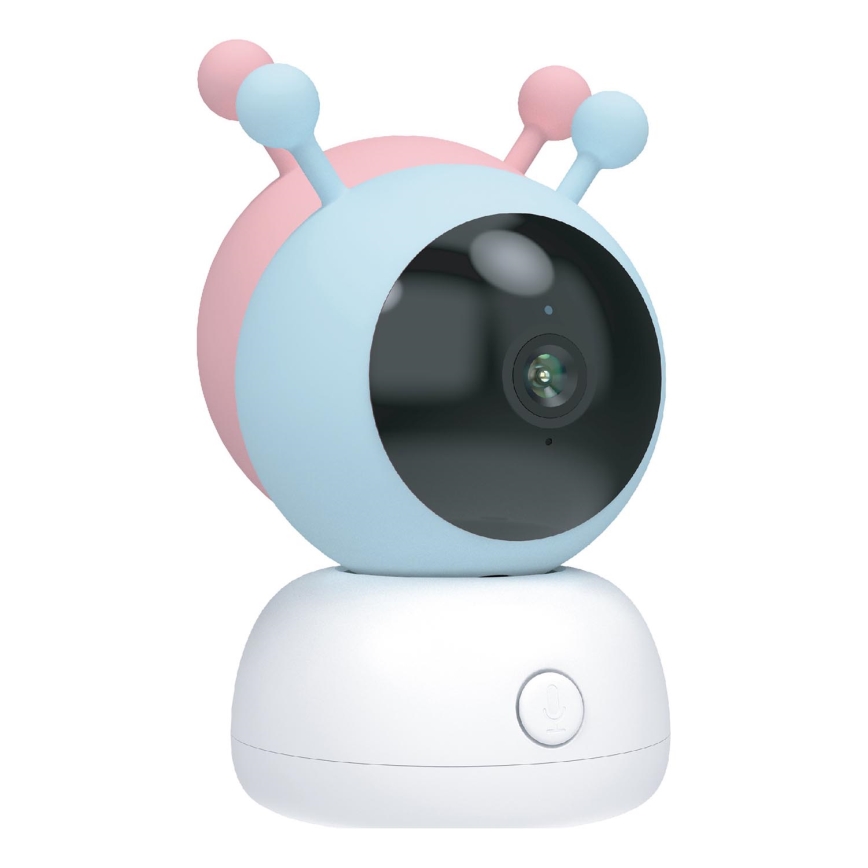 Smart babymonitor med rörelsesensor 2K 5V Wi-Fi, rosa/blå