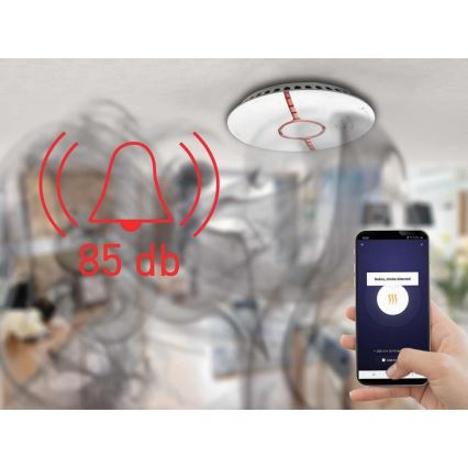 Smart brandalarm 2xAAA Wi-Fi Tuya