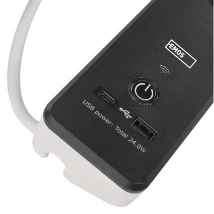 Smart förlängning kabel med brytare GoSmart 4Z + 1xUSB-A + 1xUSB-C 2 m Wi-Fi Tuya